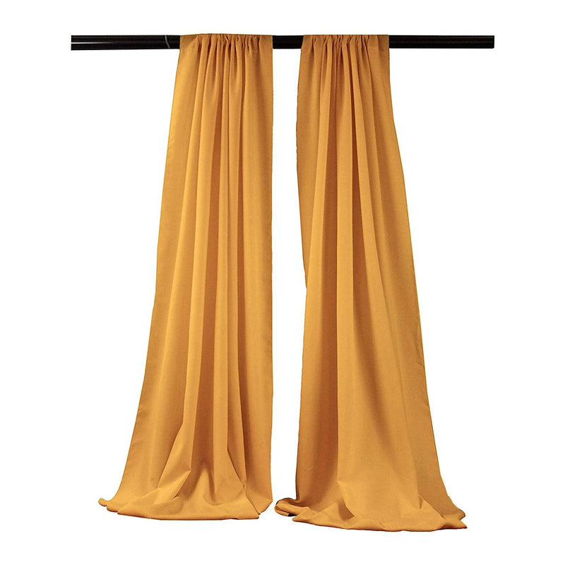 Backdrop Drape Curtain 5 Feet Wide x 8 Feet High, Polyester Poplin SEAMLESS 1 SETS.