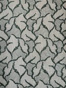 Heavy Beaded Leaf Design on a mesh | New Creation Fabric & Foam - New Creations Fabric & Foam Inc