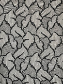 Heavy Beaded Leaf Design on a mesh | New Creation Fabric & Foam - New Creations Fabric & Foam Inc