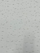 Heavy Scattered Pearls Studded Mesh Fabric| New Creations Fabric & Foam Inc. - New Creations Fabric & Foam Inc