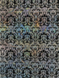 Holographic damask nylon spandex | New Creation Fabric & Foam - New Creations Fabric & Foam Inc