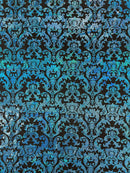 Holographic damask nylon spandex | New Creation Fabric & Foam - New Creations Fabric & Foam Inc