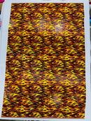 Holographic Flames Foil Printed Spandex Fabric (By The Yard) - New Creations Fabric & Foam Inc