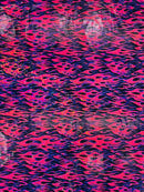 Holographic Flames Foil Printed Spandex Fabric (By The Yard) - New Creations Fabric & Foam Inc