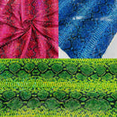 Holographic Snake Foil Printed Spandex Fabric (by the yard) - New Creations Fabric & Foam Inc