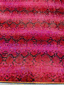 Holographic Snake Foil Printed Spandex Fabric (by the yard) - New Creations Fabric & Foam Inc