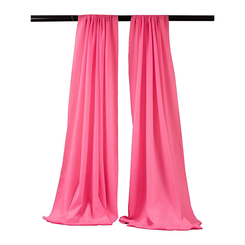 Backdrop Drape Curtain 5 Feet Wide x 9 Feet High, Polyester Poplin SEAMLESS 1 SETS.