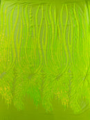 Wing Sequin Fabric 54” Wide| New Creations Fabric & Foam Inc.