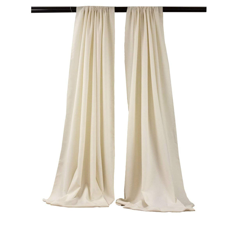 Backdrop Drape Curtain 5 Feet Wide x 9 Feet High, Polyester Poplin SEAMLESS 1 SETS.