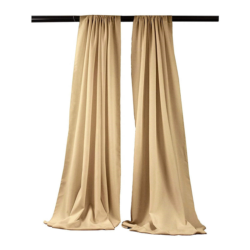 Backdrop Drape Curtain 5 Feet Wide x 9 Feet High, Polyester Poplin SEAMLESS 1 SETS.