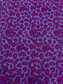 LEOPARD GLITTER CANVAS VINYL (by the yard) - New Creations Fabric & Foam Inc