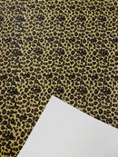 LEOPARD GLITTER CANVAS VINYL (by the yard) - New Creations Fabric & Foam Inc