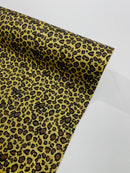 LEOPARD GLITTER CANVAS VINYL (by the yard) - New Creations Fabric & Foam Inc