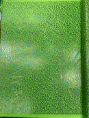 Leopard oil spill metallic print on a stretch nylon spandex| New Creations Fabric & Foam Inc. - New Creations Fabric & Foam Inc