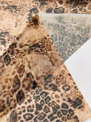 Leopard Print Power Mesh 58" Wide| New Creations Fabric & Foam Inc. - New Creations Fabric & Foam Inc
