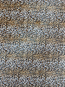 Leopard Print Stretch Velvet 58" Wide| New Creations Fabric & Foam Inc. - New Creations Fabric & Foam Inc