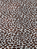 Leopard print with foil stretch spandex fabric | New Creation Fabric & Foam - New Creations Fabric & Foam Inc