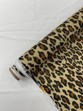 Leopard print with foil stretch spandex fabric | New Creation Fabric & Foam - New Creations Fabric & Foam Inc