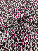 Leopard print with foil stretch spandex fabric | New Creation Fabric & Foam - New Creations Fabric & Foam Inc