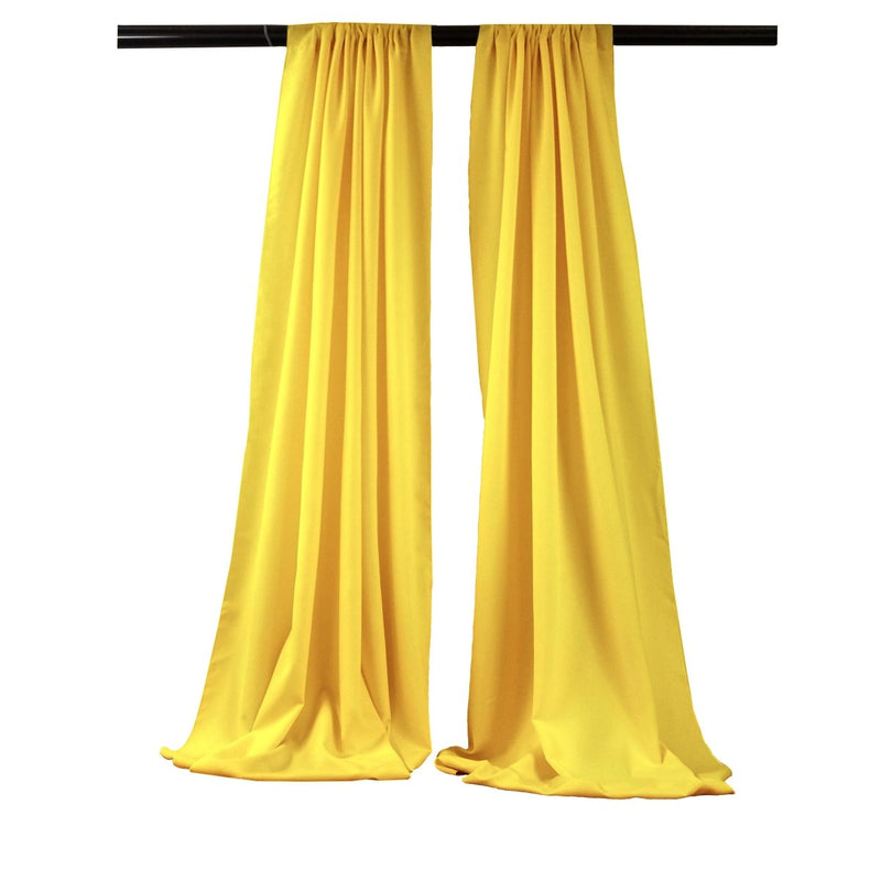 Backdrop Drape Curtain 5 Feet Wide x 8 Feet High, Polyester Poplin SEAMLESS 1 SETS.