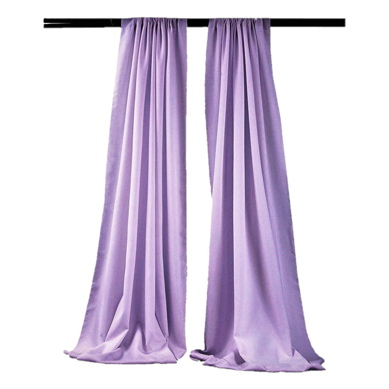 Backdrop Drape Curtain 5 Feet Wide x 8 Feet High, Polyester Poplin SEAMLESS 1 SETS.