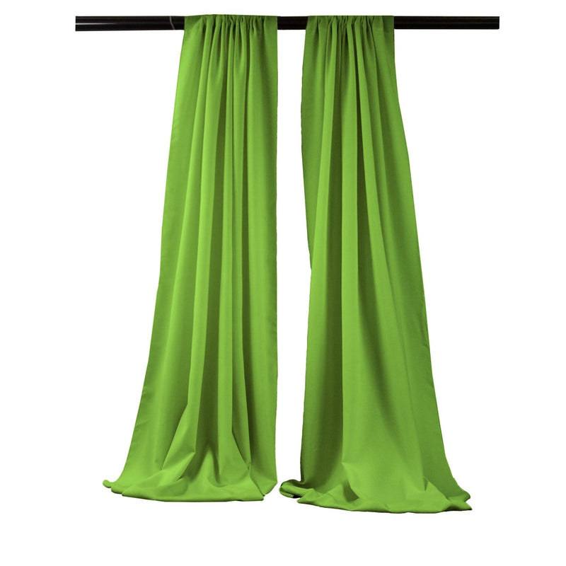 Backdrop Drape Curtain 5 Feet Wide x 9 Feet High, Polyester Poplin SEAMLESS 1 SETS.