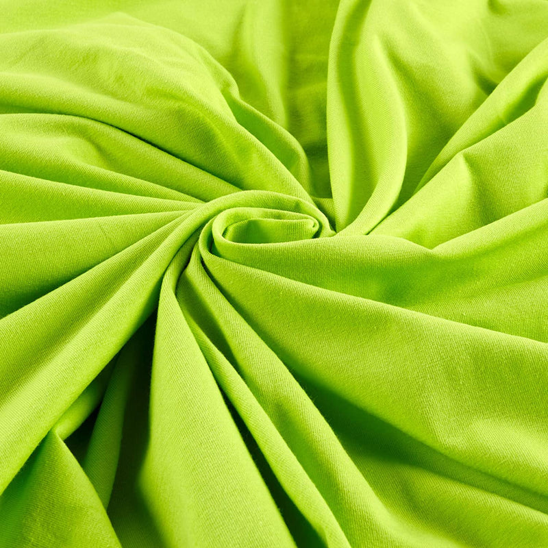 Lime Polyester Knit Interlock Mechanical Stretch Fabric 58" Wide/Sold By The Yard.