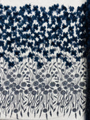 Luxury 3D Floral/Butterfly Beaded lace 54” Wide| New Creations Fabric & Foam Inc. - New Creations Fabric & Foam Inc