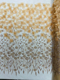 Luxury 3D Floral/Butterfly Beaded lace 54” Wide| New Creations Fabric & Foam Inc. - New Creations Fabric & Foam Inc