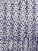 Luxury Chain Geometric Beaded Lace 54” Wide| New Creations Fabric & Foam Inc. - New Creations Fabric & Foam Inc