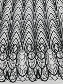 Luxury Chain Geometric Beaded Lace 54” Wide| New Creations Fabric & Foam Inc. - New Creations Fabric & Foam Inc