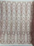 Luxury Chain Geometric Beaded Lace 54” Wide| New Creations Fabric & Foam Inc. - New Creations Fabric & Foam Inc