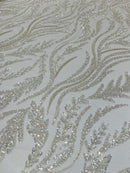 Luxury Festival Beaded Vine Lace Fabric| New Creations Fabric & Foam Inc. - New Creations Fabric & Foam Inc