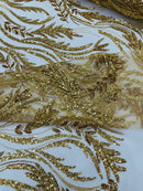 Luxury Festival Beaded Vine Lace Fabric| New Creations Fabric & Foam Inc. - New Creations Fabric & Foam Inc