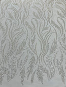 Luxury Festival Beaded Vine Lace Fabric| New Creations Fabric & Foam Inc. - New Creations Fabric & Foam Inc