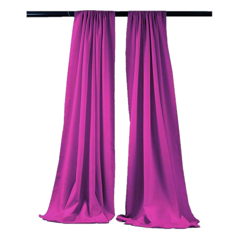 Backdrop Drape Curtain 5 Feet Wide x 9 Feet High, Polyester Poplin SEAMLESS 1 SETS.