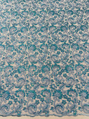 Metallic Corded Lace Design 54| New Creations Fabric & Foam Inc. - New Creations Fabric & Foam Inc