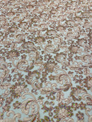 Metallic Corded Lace Design 54| New Creations Fabric & Foam Inc. - New Creations Fabric & Foam Inc
