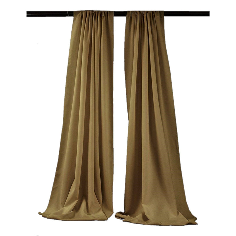 Backdrop Drape Curtain 5 Feet Wide x 15 Feet High, Polyester Poplin SEAMLESS 1 SETS.