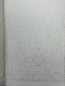 Modern Luxury Beaded Fabric Embroidered on a Mesh Lace 54” Wide| New Creations Fabric & Foam Inc. - New Creations Fabric & Foam Inc