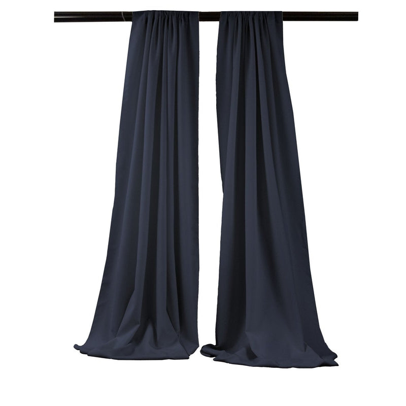 Backdrop Drape Curtain 5 Feet Wide x 9 Feet High, Polyester Poplin SEAMLESS 1 SETS.