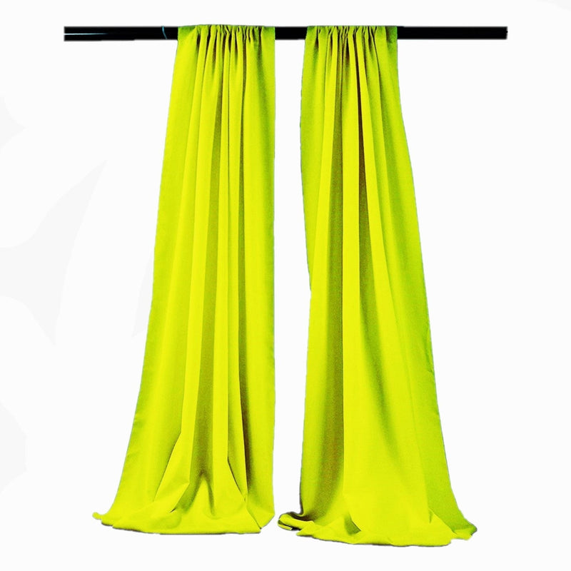 Backdrop Drape Curtain 5 Feet Wide x 9 Feet High, Polyester Poplin SEAMLESS 1 SETS.