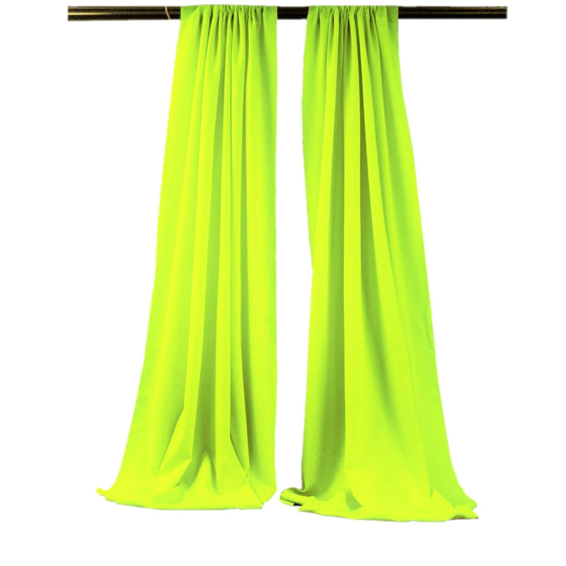 Backdrop Drape Curtain 5 Feet Wide x 8 Feet High, Polyester Poplin SEAMLESS 1 SETS.