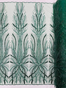 Palm Beaded Damask Design Fabric| New Creations Fabric & Foam Inc. - New Creations Fabric & Foam Inc