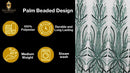 Palm Beaded Damask Design Fabric| New Creations Fabric & Foam Inc. - New Creations Fabric & Foam Inc