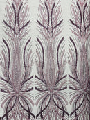 Palm Beaded Damask Design Fabric| New Creations Fabric & Foam Inc. - New Creations Fabric & Foam Inc