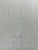 Palm Beaded Damask Design Fabric| New Creations Fabric & Foam Inc. - New Creations Fabric & Foam Inc