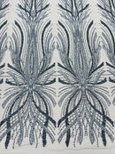 Palm Beaded Damask Design Fabric| New Creations Fabric & Foam Inc. - New Creations Fabric & Foam Inc