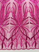 Palm Beaded Damask Design Fabric| New Creations Fabric & Foam Inc. - New Creations Fabric & Foam Inc