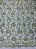 PAMELA FLORAL EMBRIDERY LACE (By The Yard) - New Creations Fabric & Foam Inc